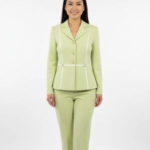 SUNNY NAMES STUDIO Ladies Light Pastel Green Pantsuit 8 NET